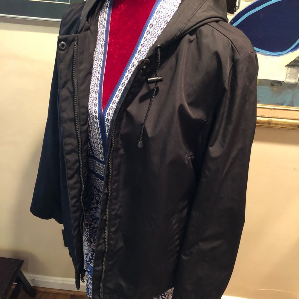 SALE GAP Short Raincoat, Black. Size M EuC